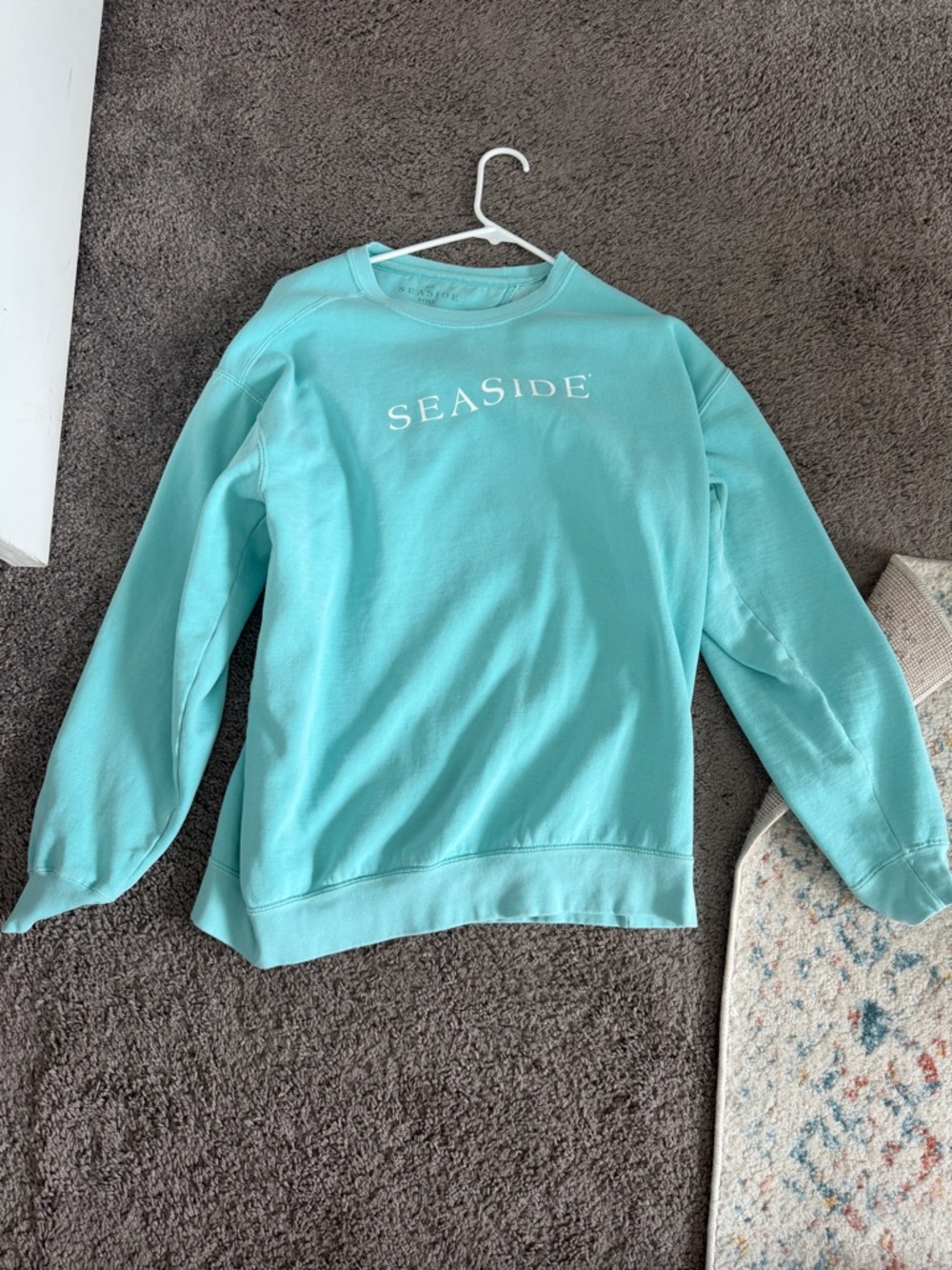 Seaside Crewneck Sweatshirt - Aqua